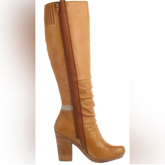 Vintage NEW Women's Seychelles Manchester Work Tan Leather Boots, Size 7 1/2 - Picture 3 of 16